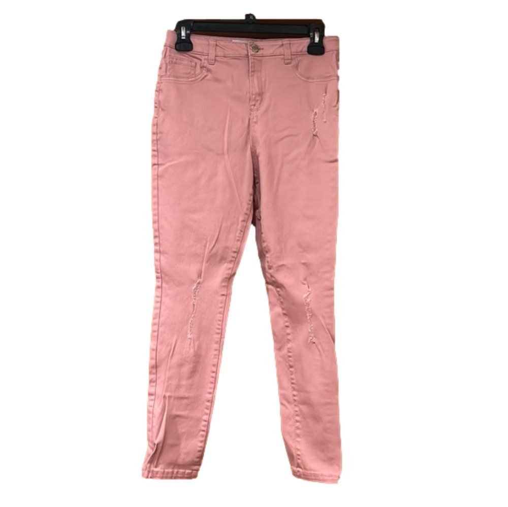 Denim Co Pink Skinny Jeans Adjustable Waist 12 13